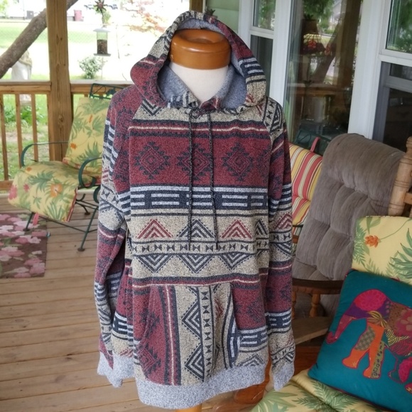 Carbon Other - Mens Carbon Hoodie Tribal Size Medium